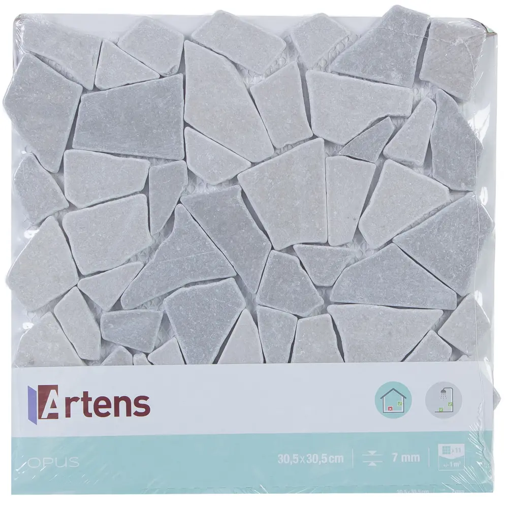 Мозаика мраморная Artens Opux 30.5x30.5 см цвет серый 18731856 STLM-2023884 - Вид №8