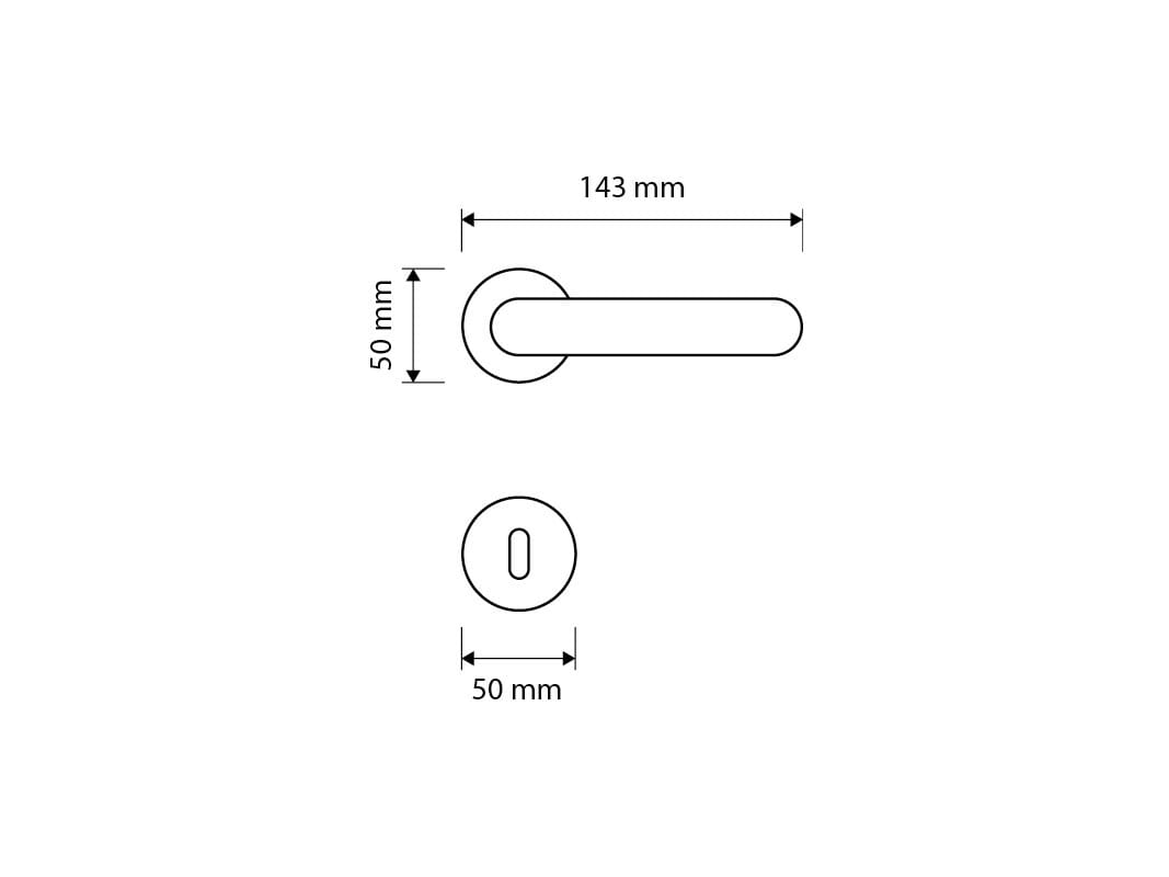 Классическая латунная ручка с насадкой LINEA CALI' ARCH-00078983 - Вид №3