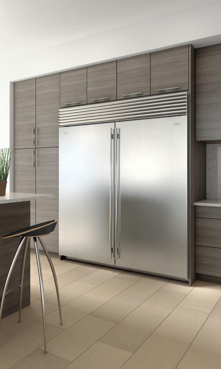 Sub-Zero Встраиваемый вертикальный морозильник из нержавеющей стали класса а +  Icbbi-36f/s/th  - Вид №4