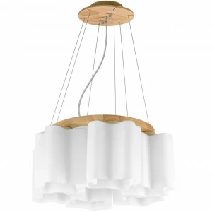 Подвесная люстра Lightstar Nubi Legno 802165 LIGHTSTAR ДИЗАЙНЕРСКИЕ, NUBI LEGNO 138221 Белый