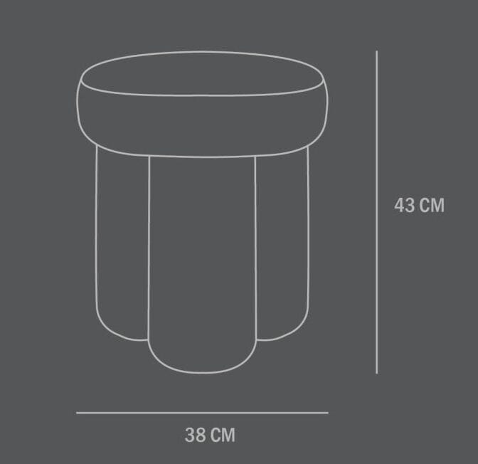 Низкая ткань табурет 101 Copenhagen Big Foot ARCH-00045875 - Вид №3