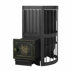 Банная печь Везувий Ураган Стандарт 12 (ДТ-3) с закрытой каменкой