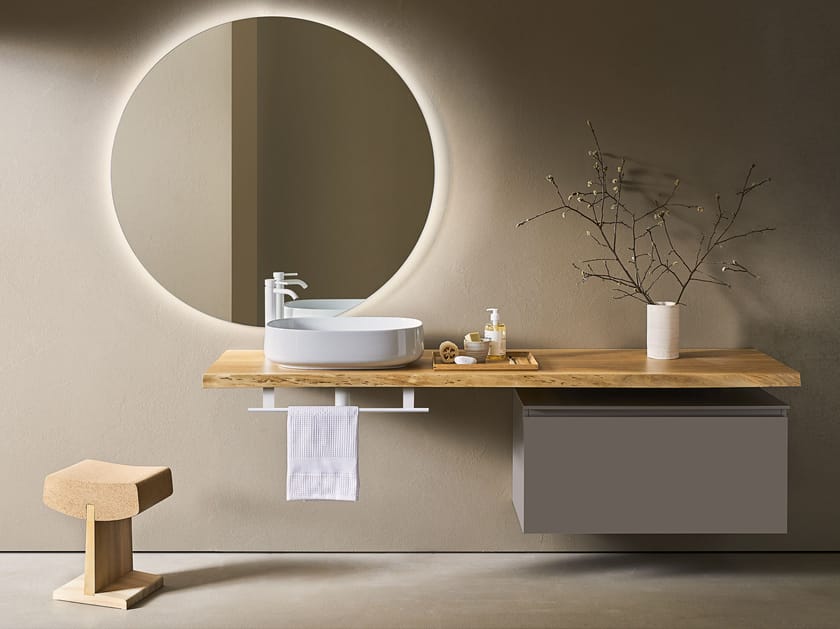 Подвесной шкаф для умывальника с выдвижным ящиком и держателем для полотенец Pirovano Midi ARCH-00039762