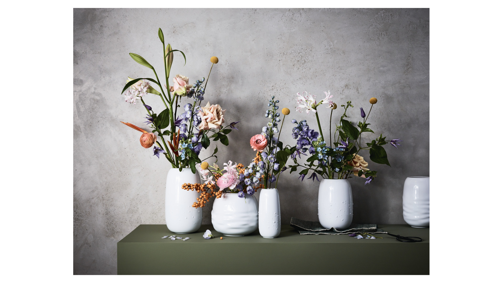 10654618 Rosenthal Ваза Rosenthal Вода 20см, фарфор, белая Фарфор  - Вид №2