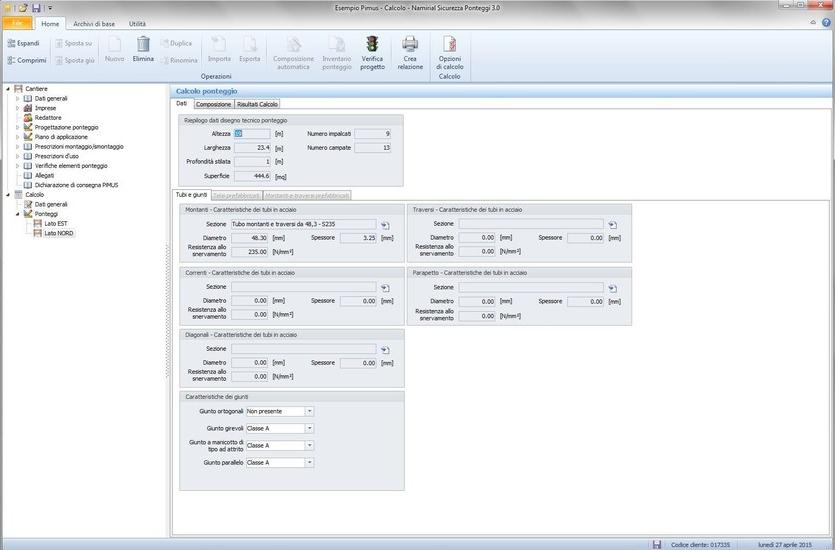 Edilizia Namirial Строительные леса и чертежный пимус (dlgs 235 03) sun-id-1377032 - Вид №3