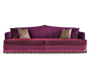 3-местный бархатный диван