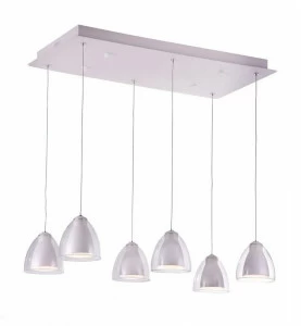 Подвесная люстра IDLamp Mirella 394/6-LEDWhite IDLAMP ДИЗАЙНЕРСКИЕ, MIRELLA 185422 -