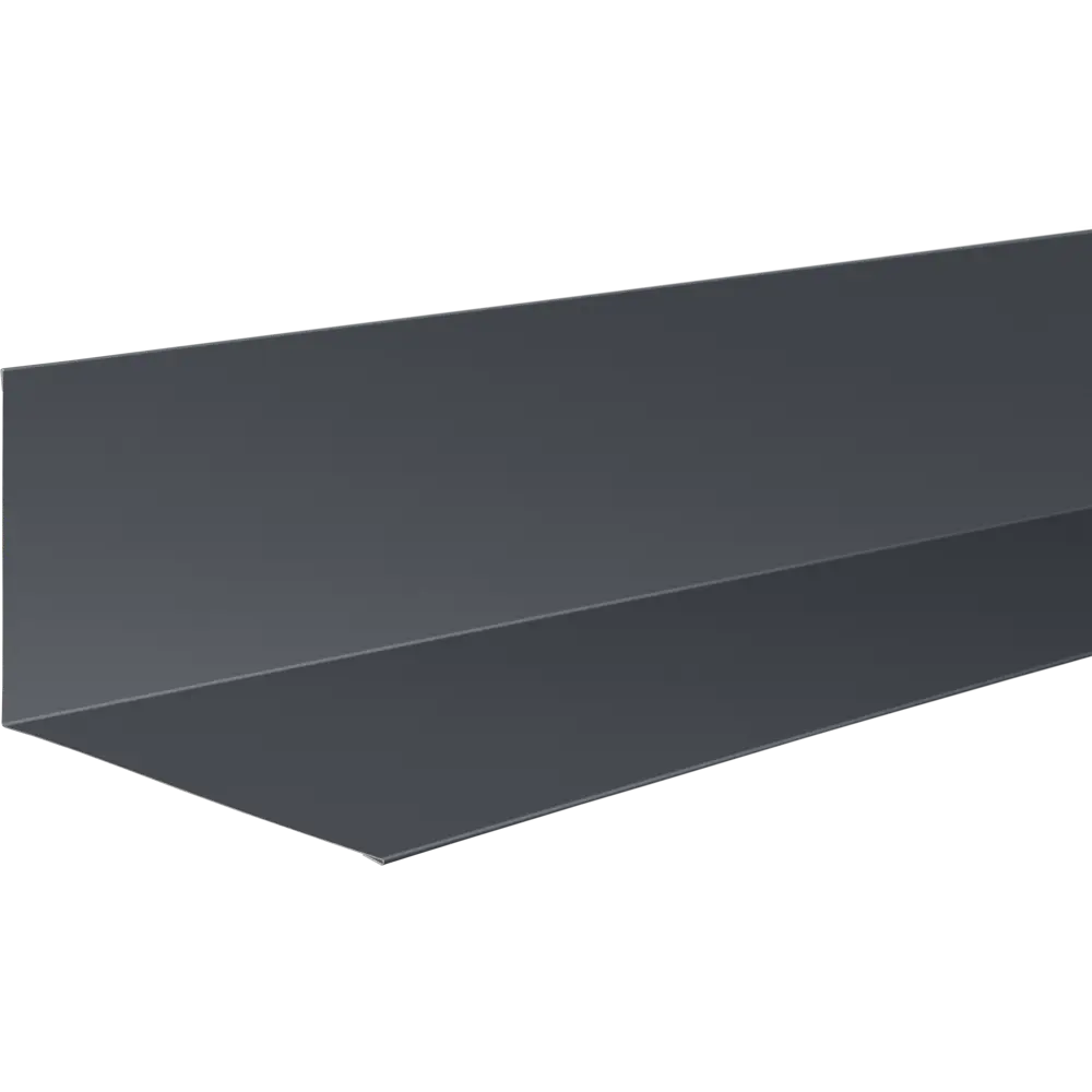 Планка примыкания верхняя 147x250 мм 2 м 0.4мм RAL 7024 Темно-серый 84427775 STLM-2052114 Santreyd 