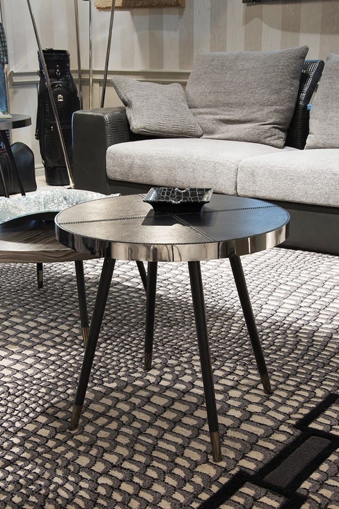 Круглый кожаный журнальный столик Formitalia Glam ARCH-00028048 - Вид №2