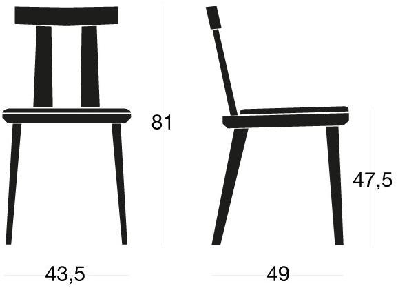 SIPA Деревянный стул со встроенной подушкой Milano sun-id-1378075 - Вид №4