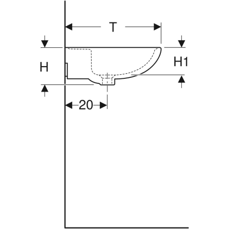 K91165000 Раковина Kolo Rekord Geberit  - Вид №4