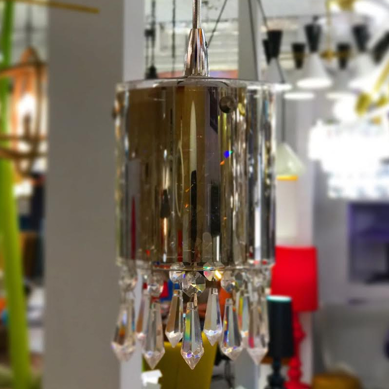 Подвесной светильник Crystal Tube 1 от Delight Collection MD2544/1 DELIGHT COLLECTION ДИЗАЙНЕРСКИЕ 243724 Прозрачный;хром;дымчатый  - Вид №2