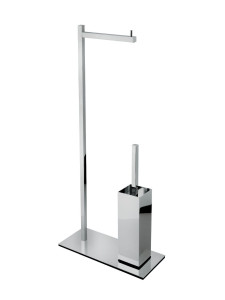 Металлическая туалетная щетка / держатель для туалетной щетки