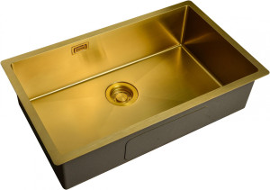 Мойка кухонная ZorG Light ZL R 740440 BRONZE из нержавеющей стали, бронза