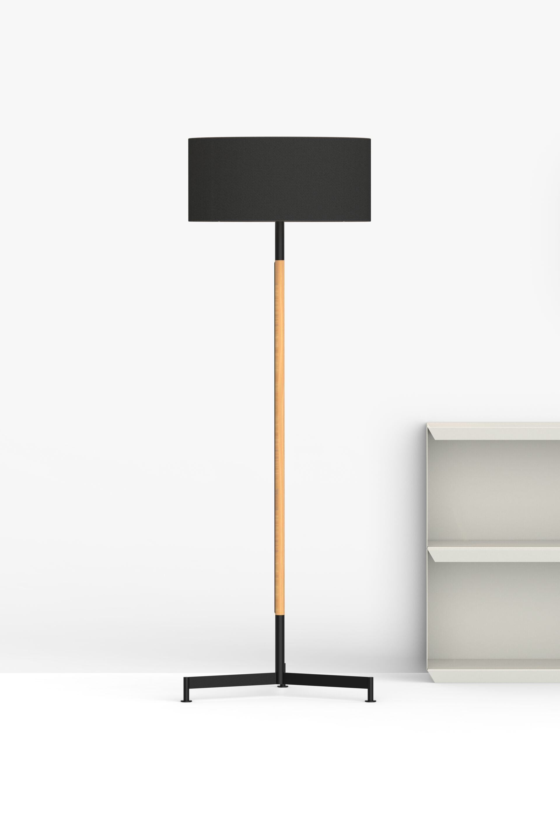 Напольная лампа из ткани и ясеня FUNCTIONALS STOKLAMP ARCH-00089447 - Вид №9