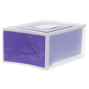 Система хранения Мобиле 26.7x38x17.8 см пластик без крышки цвет фиолетовый
