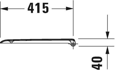 006731 Крышка сиденье для унитаза Duravit D-Code - Вид №3