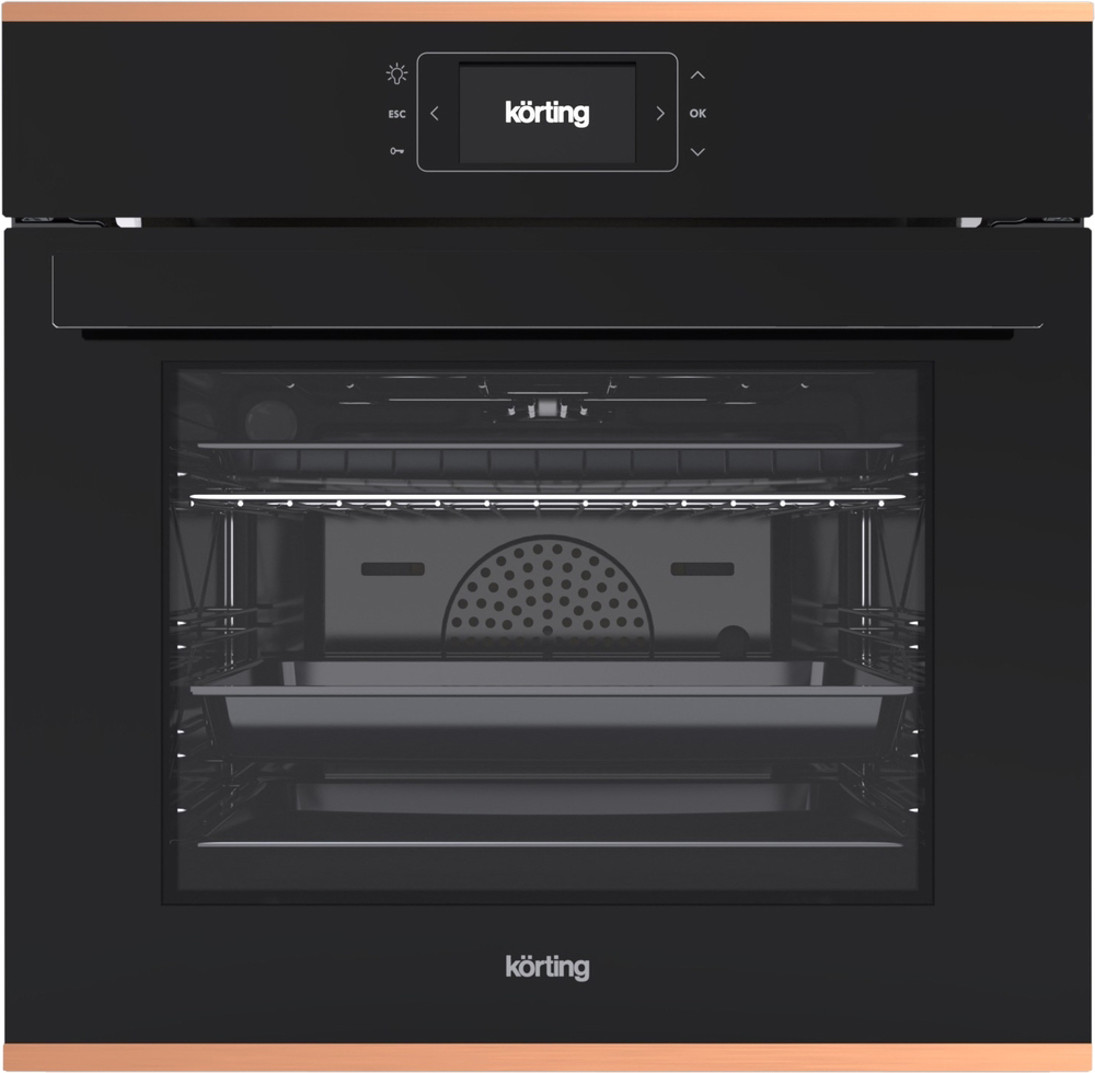 OKB 1131 CSGN Встраиваемые электрические духовки / электронное сенсорное управление full touchcontrol, электронный таймер отключения и отложенного старта, автопрограммы (книга рецептов), функция “любимые программы”, термощуп, 11 режимов работы, стеклянная Santreyd 