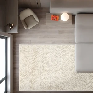 Ковер Белка Визион 150x300 см с рельефной текстурой в бежевых тонах 89424626