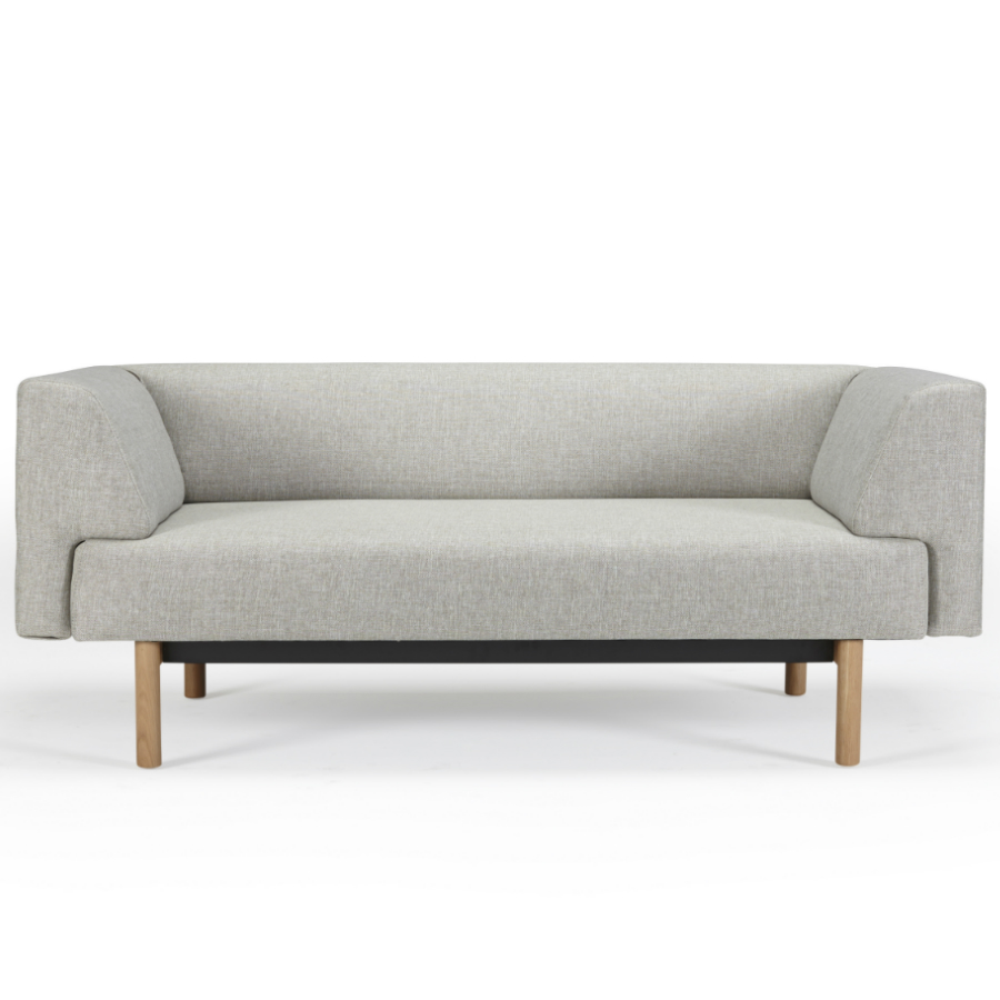 Диван-софа двухместный с мягкими подлокотниками Ebeltoft, лакированный дуб, темно-песочный Kragelund 21002202244 - Вид №1