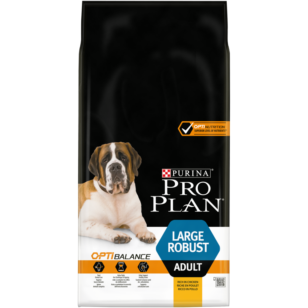 Т0054719 Корм для собак для крупных пород с мощным телосложением, курица сух. 14 кг Pro Plan 