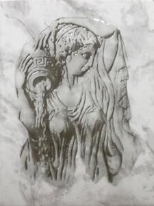 Фабрицио серый декор Девушка 25х33