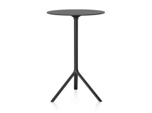 Высокий круглый алюминиевый садовый стол с порошковым покрытием