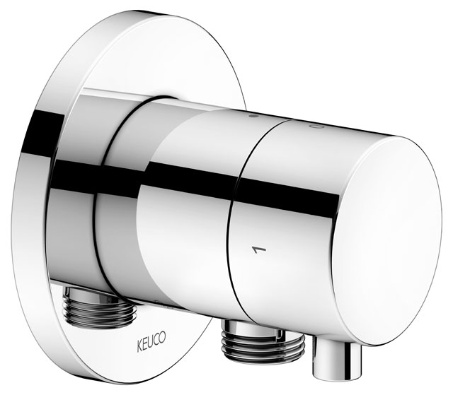 59557051101 Встраиваемый запорный вентиль с переключателем на 2 потребителя и выводом для шланга DN 15 KEUCO IXMO - Вид №1