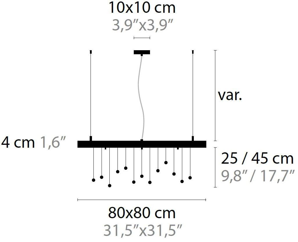 ILFARI Подвесной светильник прямого света из металла с кристаллами Sprankling sun-id-1478126 - Вид №1