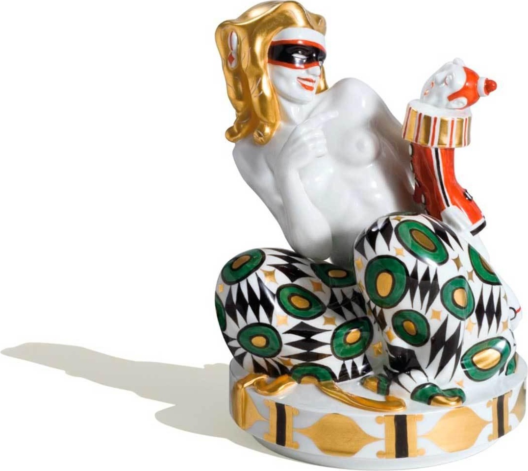 77793 Meissen Фигурка 20см "Карнавал" (Пауль Бёрнер, 1912г)(лим.вып.25/100, 2006г) Фарфор 