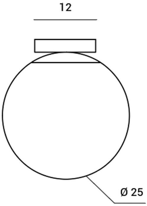 Miloox Потолочный светильник из опалового стекла Jugen cromo 1744.74 - 1744.75 - 1744.76 - Вид №8