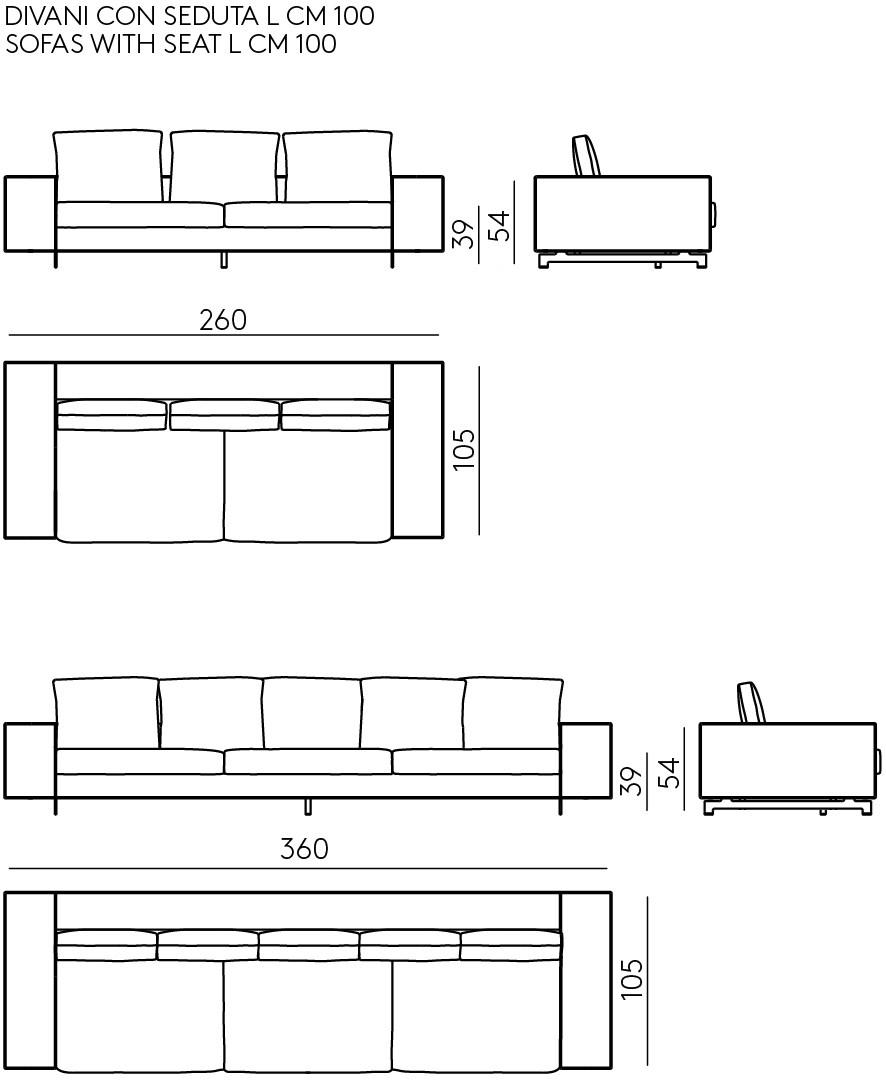 DE PADOVA Диван из ткани с шезлонгом sun-id-1381442 - Вид №13