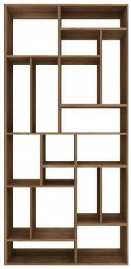 Ethnicraft Открытый двухсторонний книжный шкаф из тика Teak m-rack 14201
