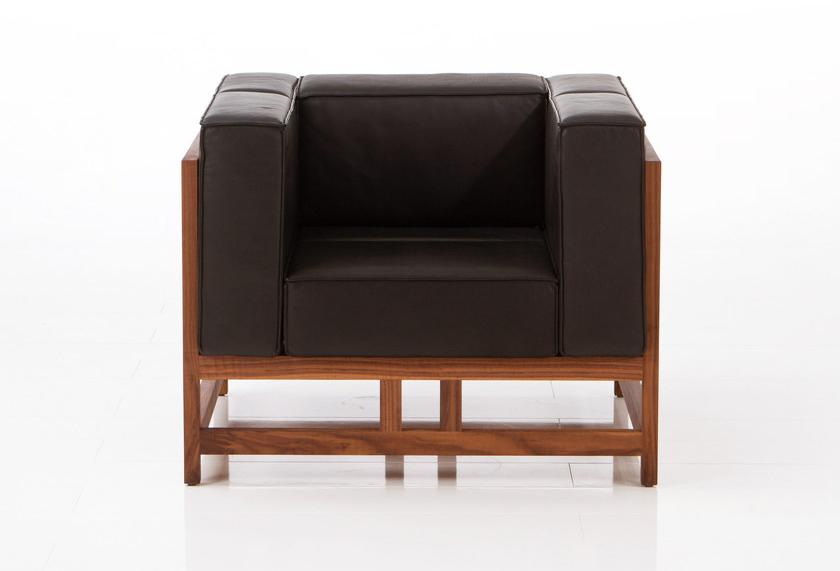 brühl Кожаное кресло с подлокотниками Easy pieces sun-id-1420883 - Вид №1