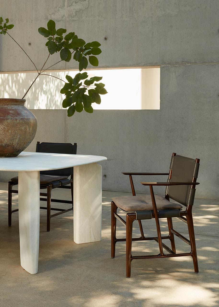 Травертин прямоугольный садовый стол Exteta 10th ARCH-00046705 - Вид №6