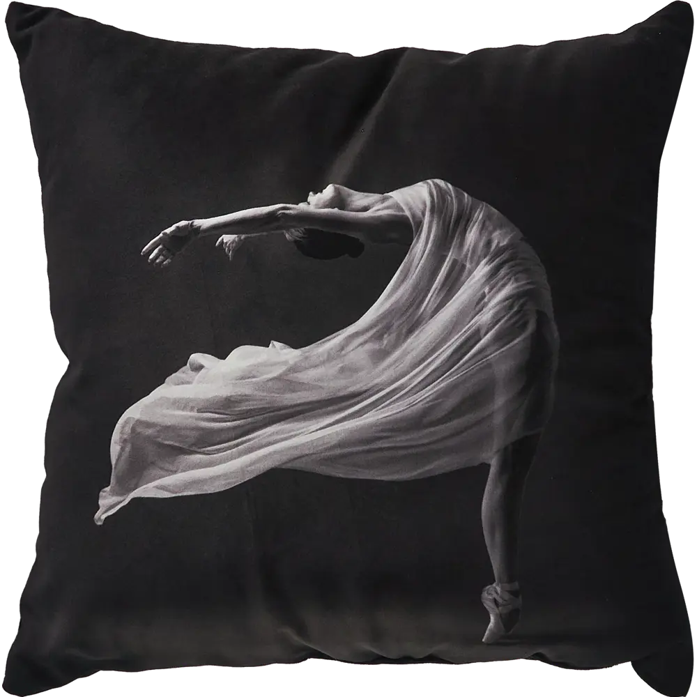Декоративная подушка Seasons Танец 40x40 см цвет черно-белый STLM-2048941