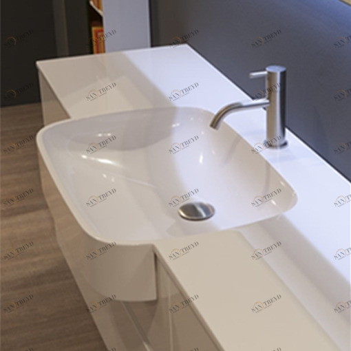 TOPMATT40182 Накладная раковина на столешницу  прямоугольная Antoniolupi TOPMATT