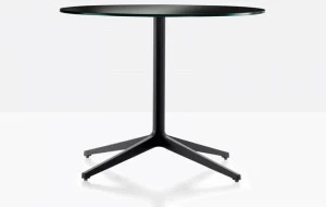 Pedrali Стол из алюминия и стекла с основанием 4 звезды Ypsilon