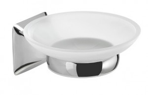 CE11(13) Gedy G-Cervino, настенная стеклянная мыльница, цвет хром