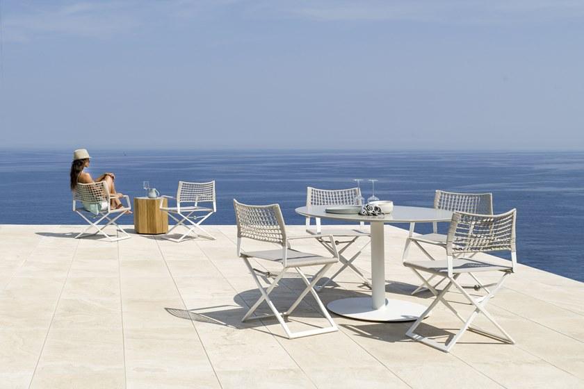 TRIBÙ Круглый садовый стол из вулканического камня T-table D2160/2161/2162/2163 - Вид №7