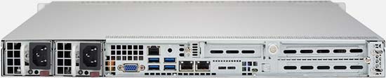 SYS-1029P-WTRT server (x11ddw-nt, cse-116ac2-r706wb2) ( lga 3647, 12xddr4 up to 3tb ecc 3ds lrdimm, 10x2.5" sas/sata hdd bays (default 8 sata3, 2 nvme or sata3), 2x 10gbase-t lan ports via intel® x722, 1 vga, 6 usb 3.0 (4 rear, 2 front), 2 superdom, 750w Santreyd  - Вид №3