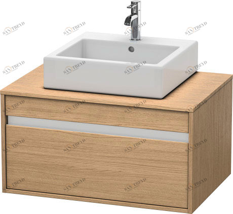 KT669405252 Тумбочка подвесная Ketho #KT6694 800 x 550 мм Европейский дуб, декор Duravit