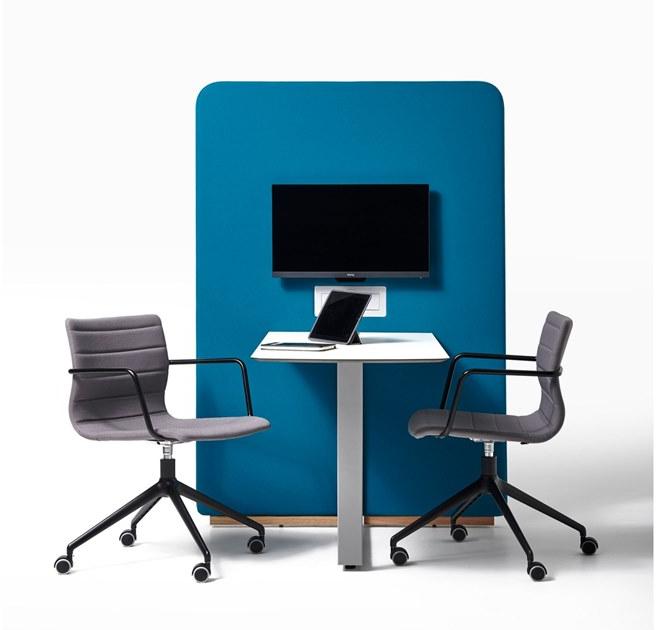 Diemme Офисный стол с разъемом usb и перегородкой Circuit media & privè sun-id-1354602 - Вид №3