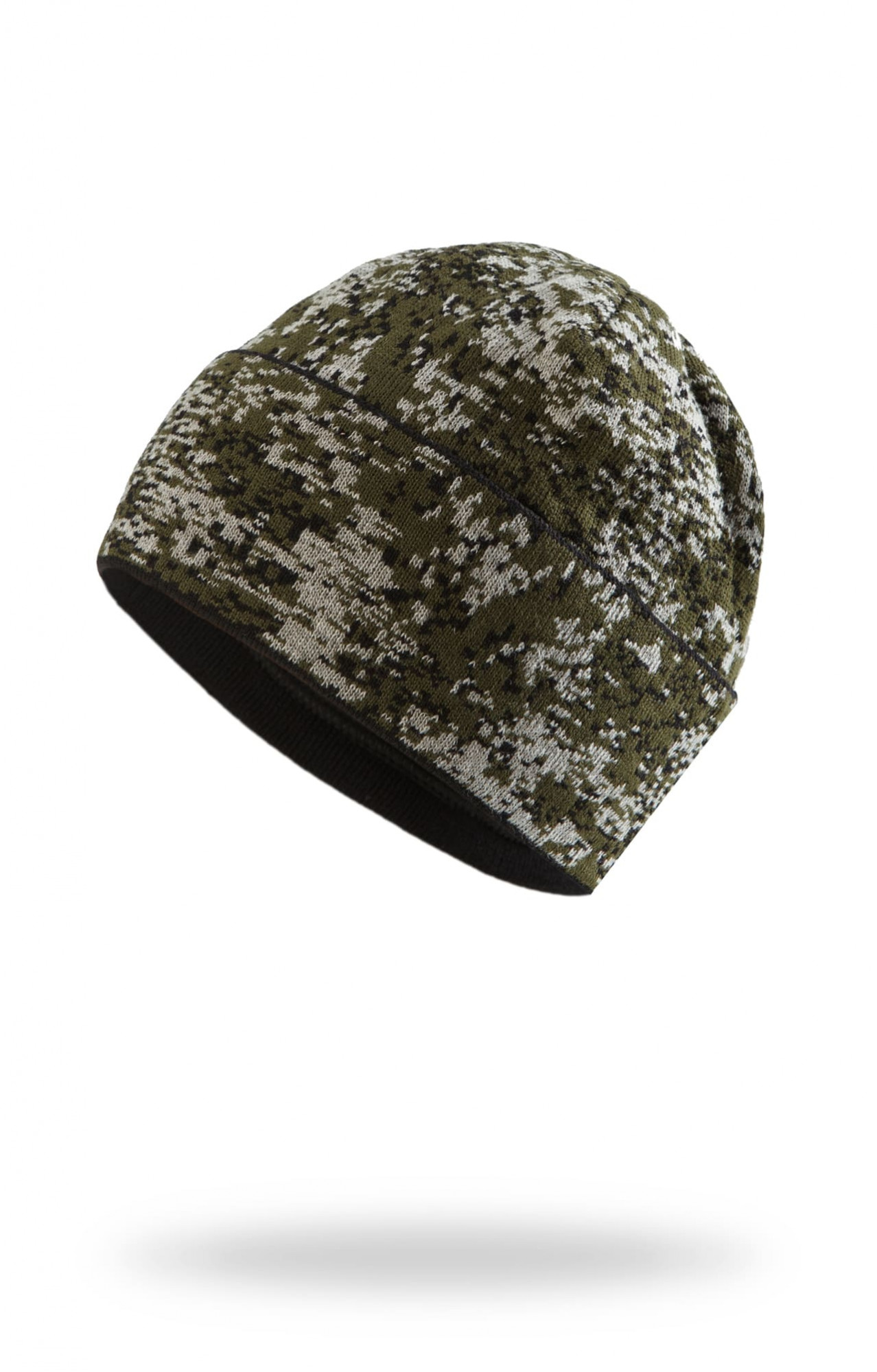 59657 Шапка вязаная камуфляж "Цифра" зеленая  Головные уборы  размер Спецодежда 