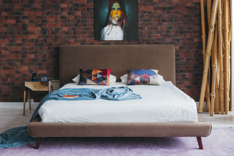 Кровать двуспальная 160х200 серая Chameleo Bare ICON DESIGNE CHAMELEO 177966 Серый  - Вид №1