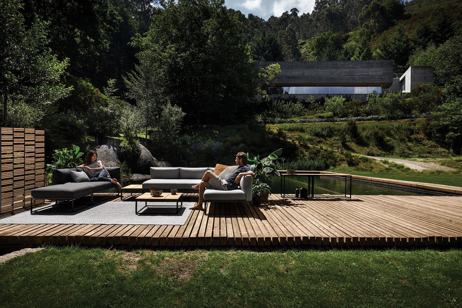 Тканевое садовое кресло Gloster Maya ARCH-00072230 - Вид №6