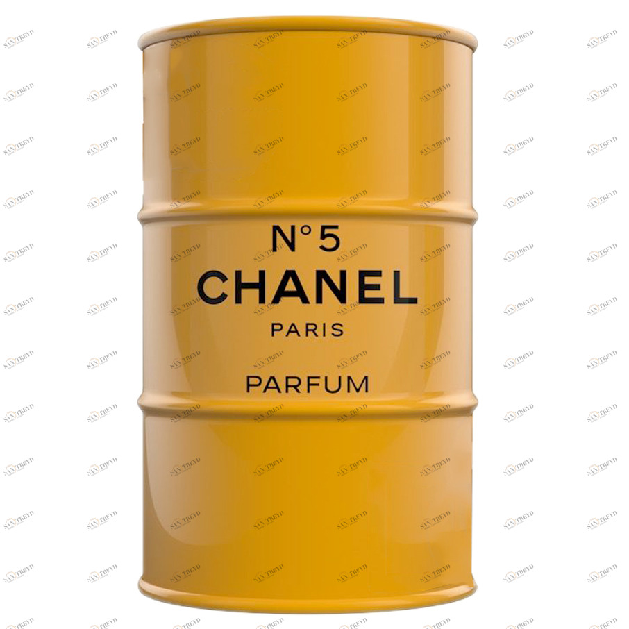 Бочка металлическая декоративная Chanel №5 Yellow XL STARBARREL  045308 Желтый 