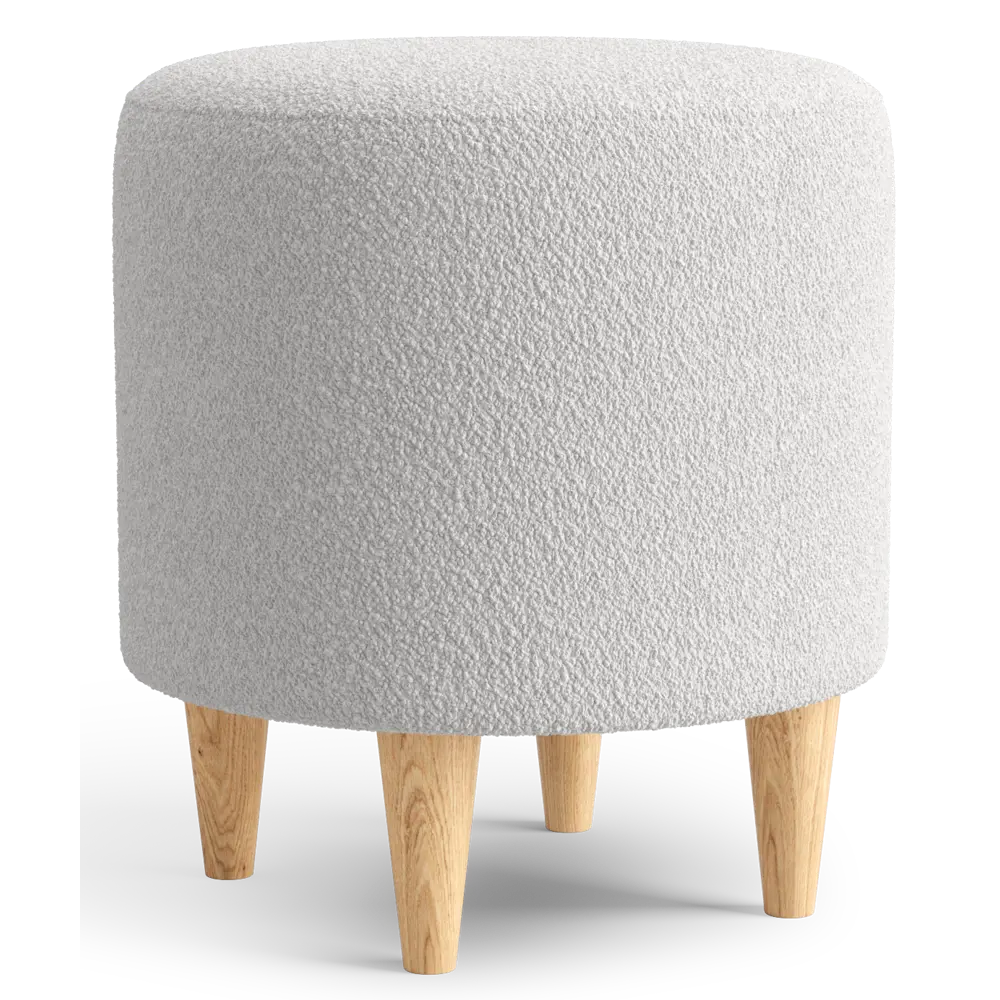 Пуф на ножках полиэстер Salotti Нико Bravo Smoke серый 36.5x40 см STLM-2015795