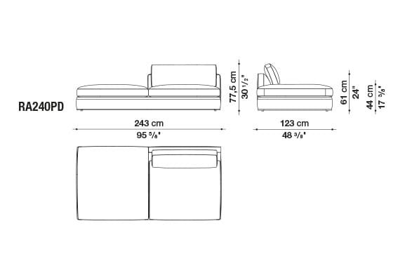 Угловой диван из ткани B&B Italia Ричард ARCH-00040927 - Вид №72