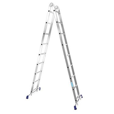 Лестница алюминиевая двухсекционная шарнирная  профессиональная  2*9 ALUMET Т209